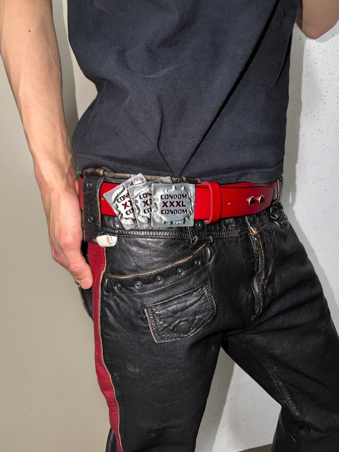콘돔 잼스톤 레더 벨트 상품이미지2