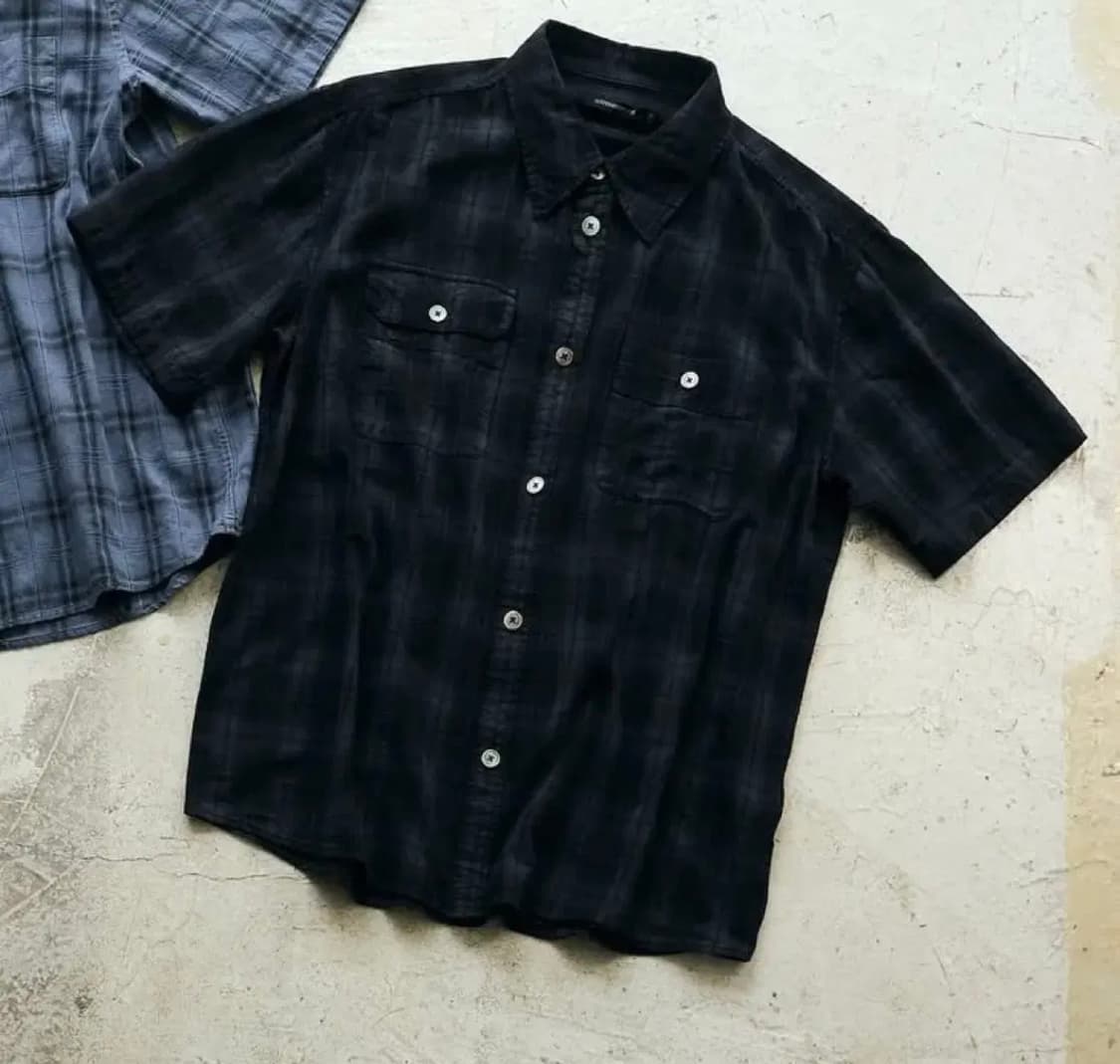 4)2Pk Shirt Over Dyed Check 1/2셔츠 상품이미지1