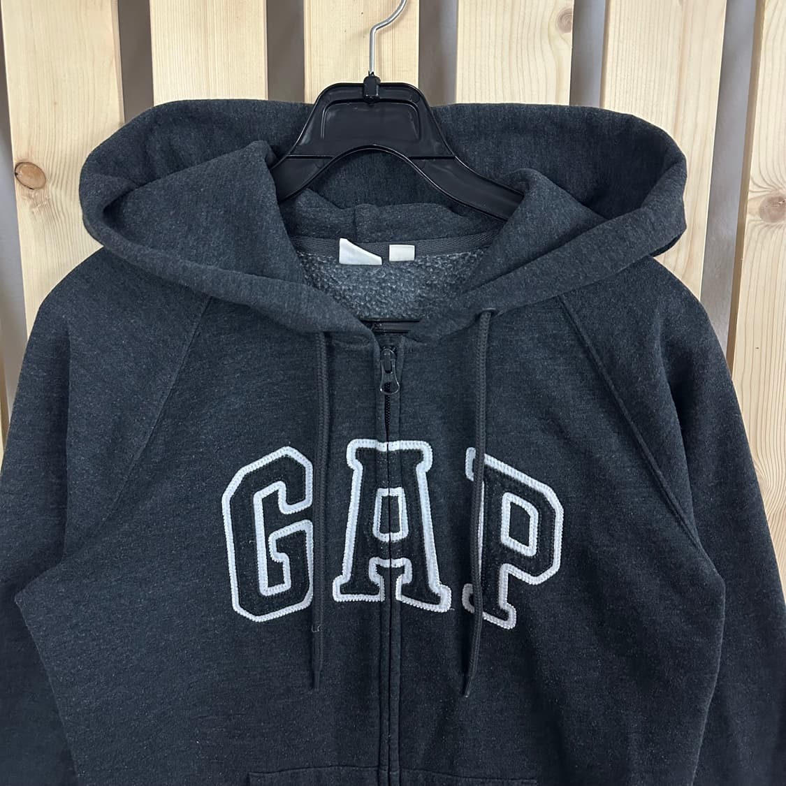 (M) 갭 차콜 후드집업 상품이미지3