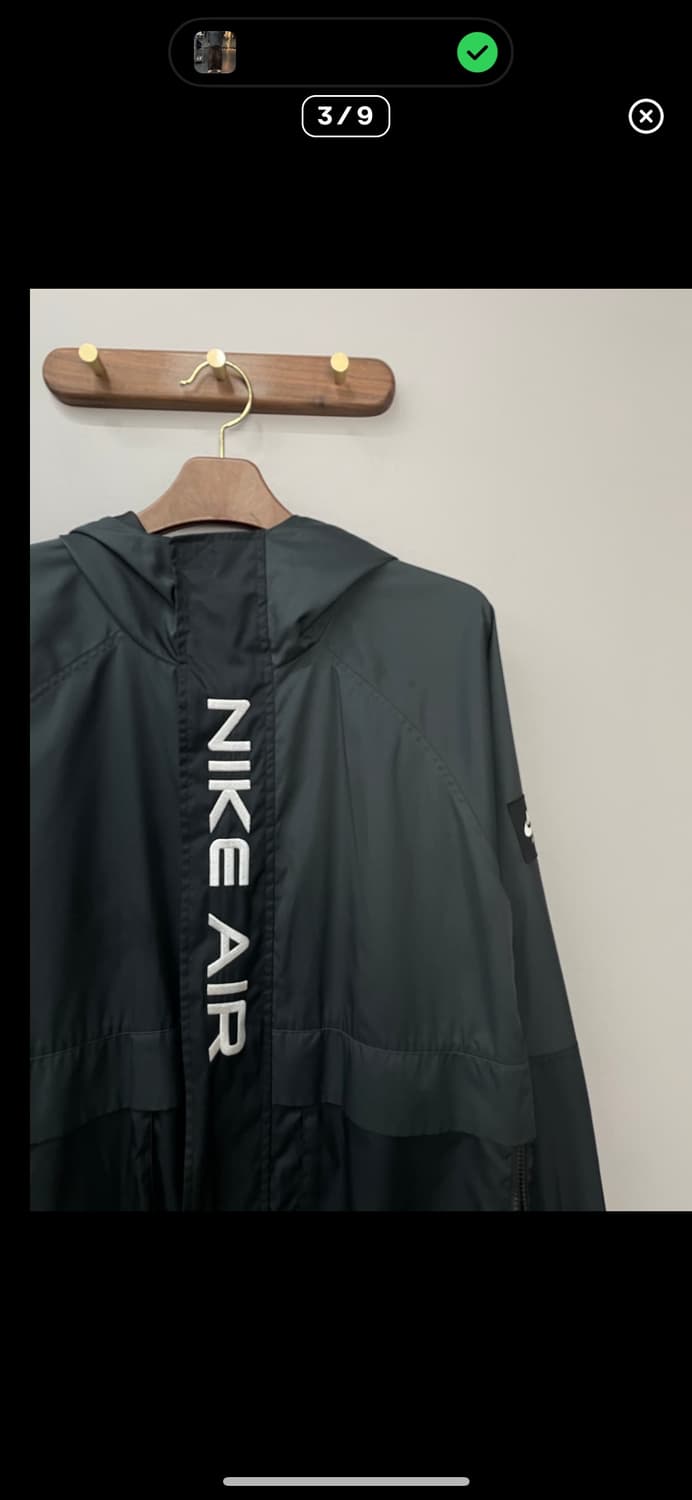 나이키 에어 우븐 후드 블랙 바람막이 A2848 상품이미지3