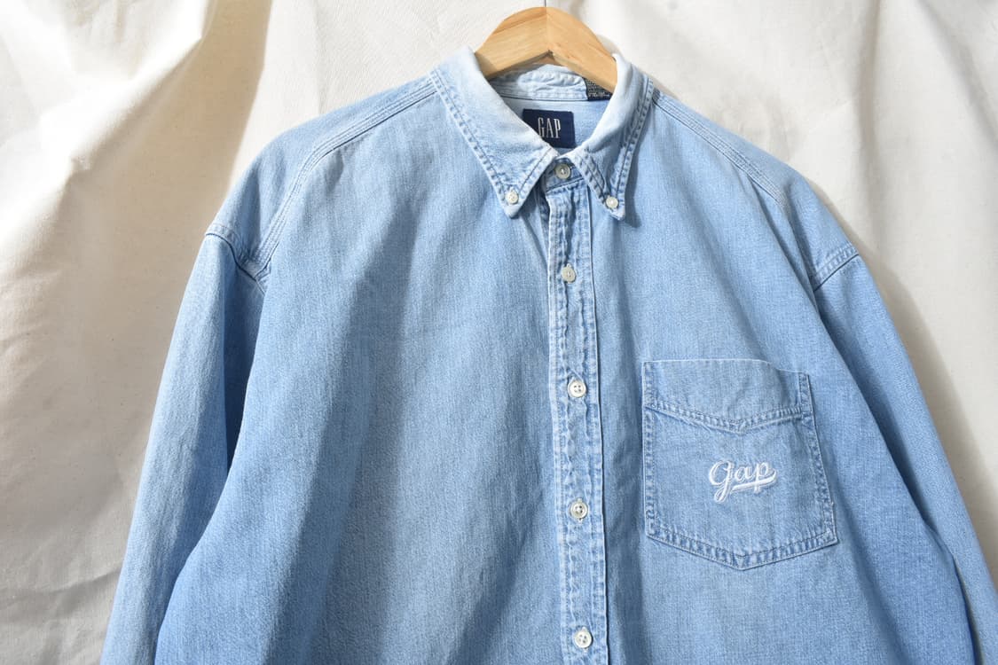 90s 올드갭 GAP 데님 셔츠 M0697 상품이미지3