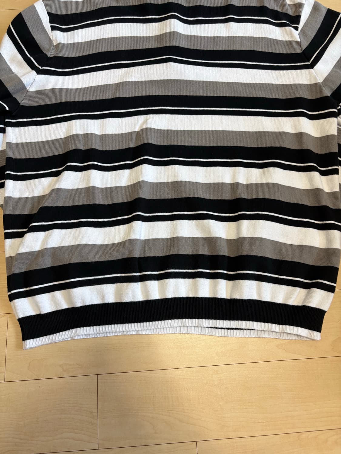 슈프림 스트라이프 집 롱슬리브 폴로 블랙 24FW L 상품이미지4