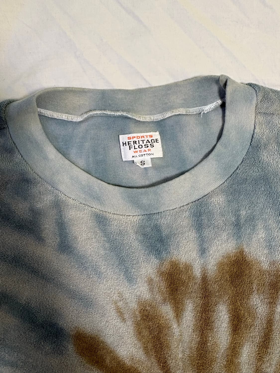 헤리티지플로스 타월 짐 타이다이 티셔츠 S 상품이미지3