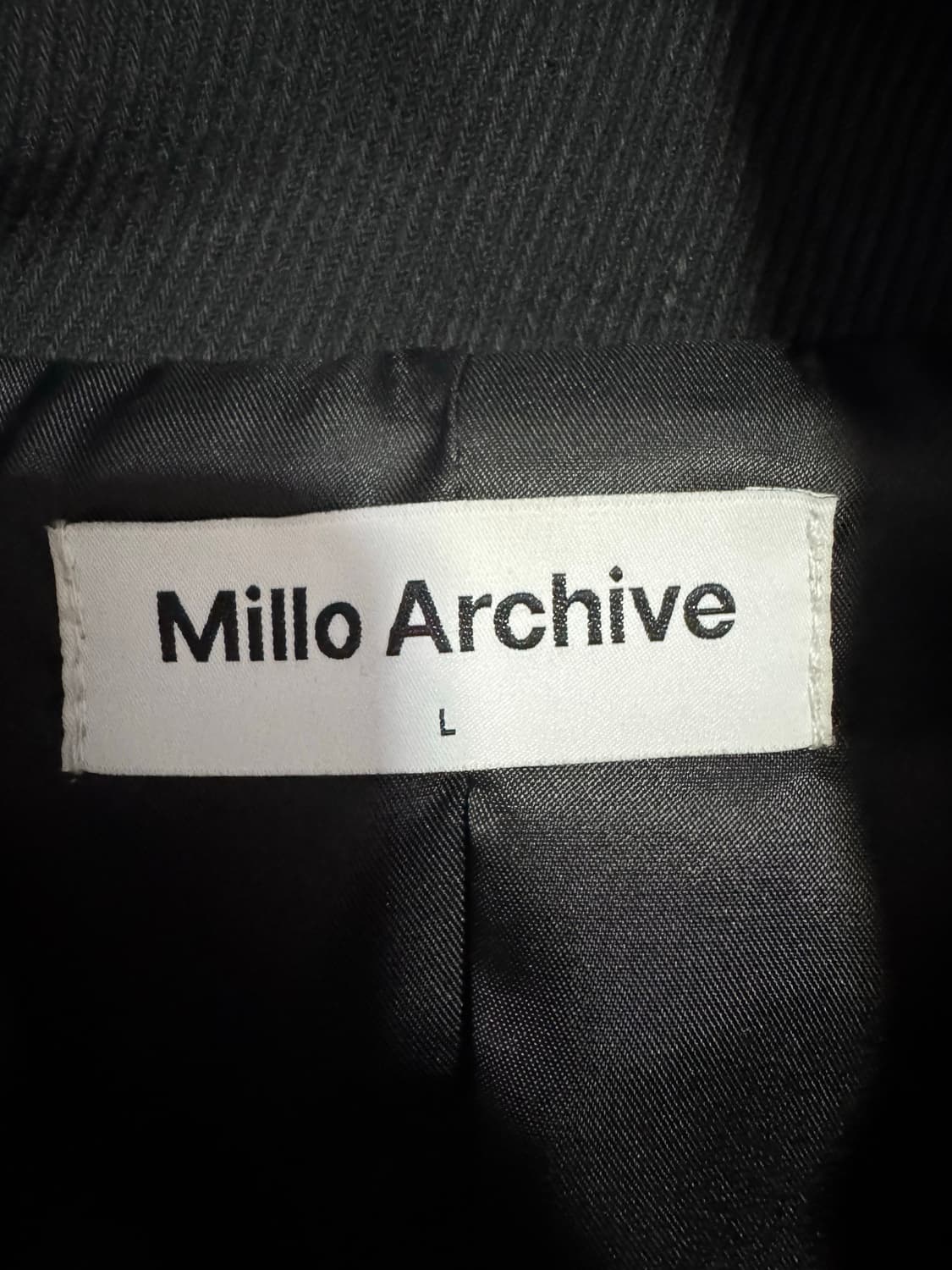 밀로 아카이브 블루종 자켓 - 블랙 L 상품이미지9