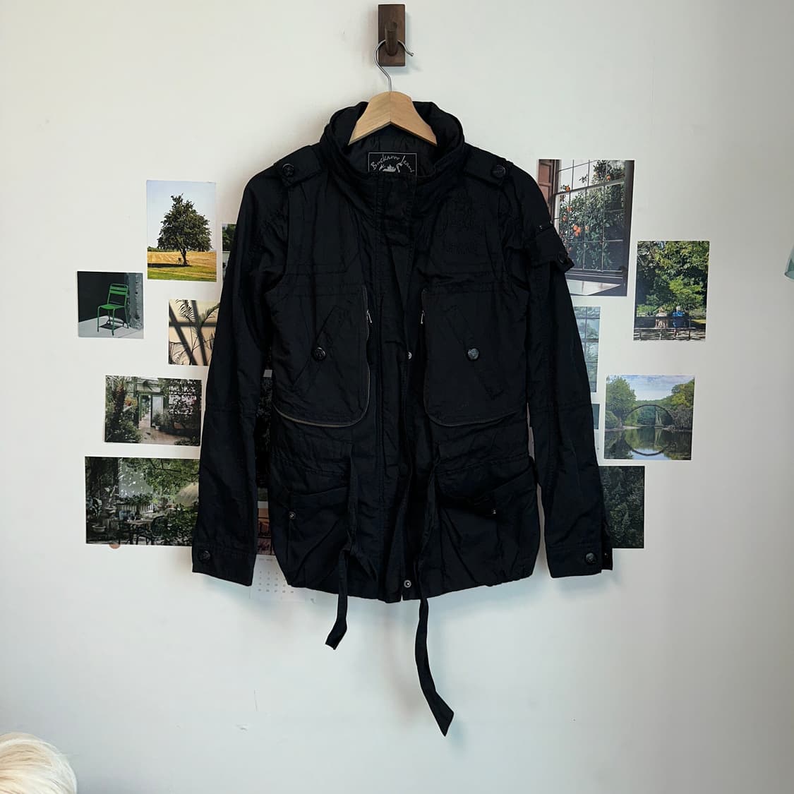 Black y2k silt zipper jacket 상품이미지5