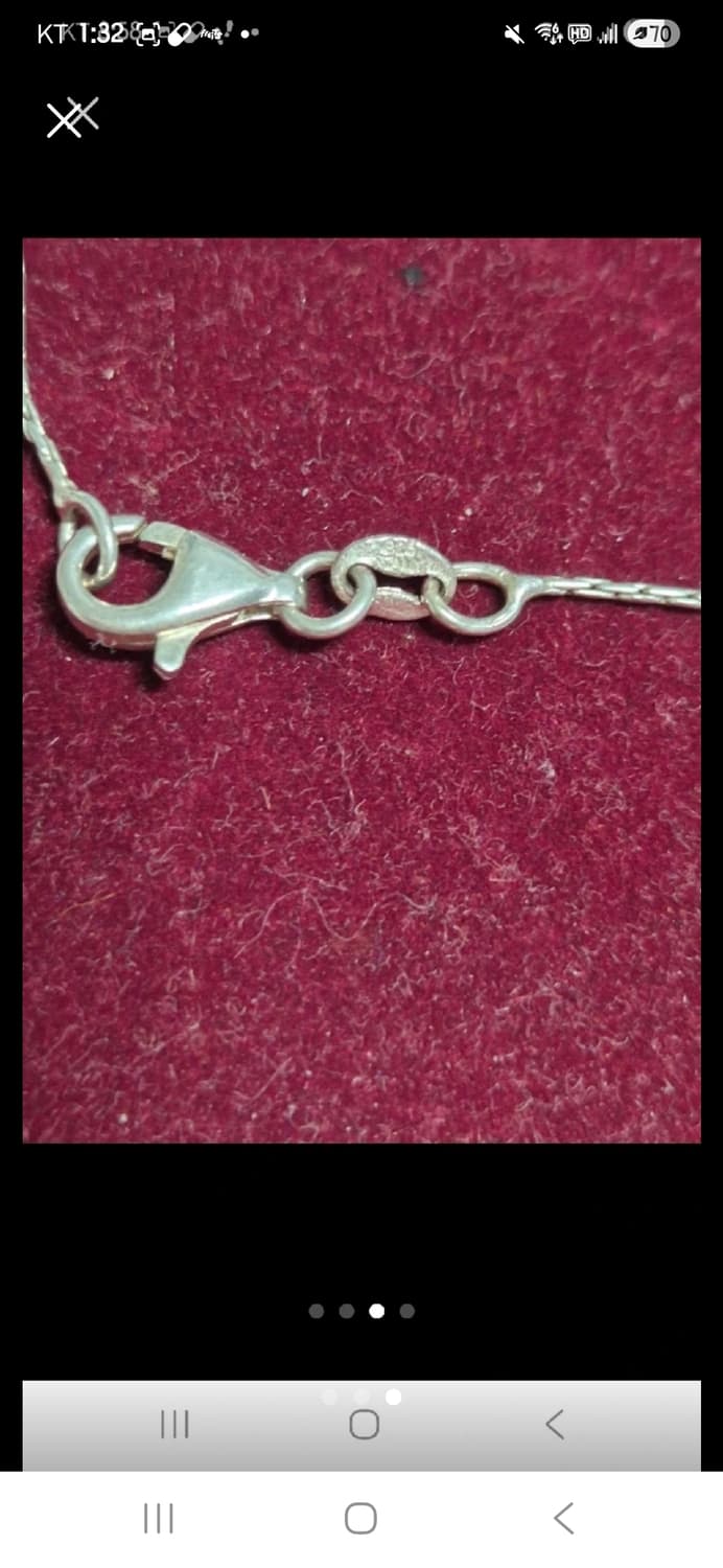 925 실버볼 체인 테슬 목걸이 상품이미지3