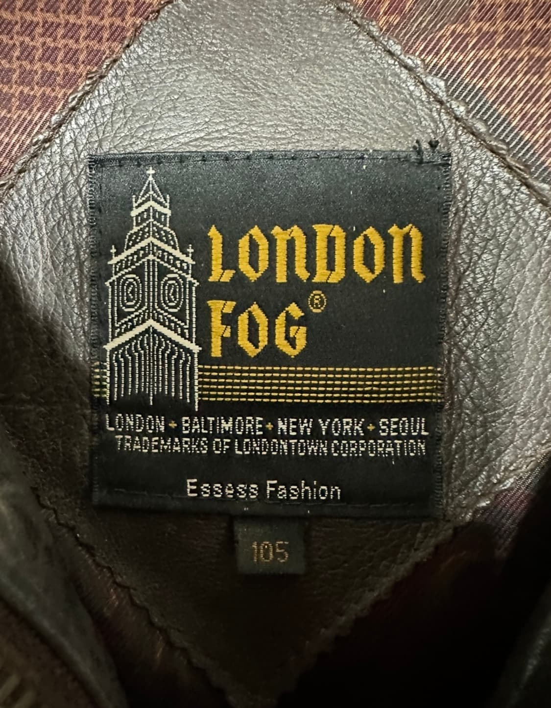 런던포그 딥브라운 리얼레더 A-2 자켓 상품이미지6