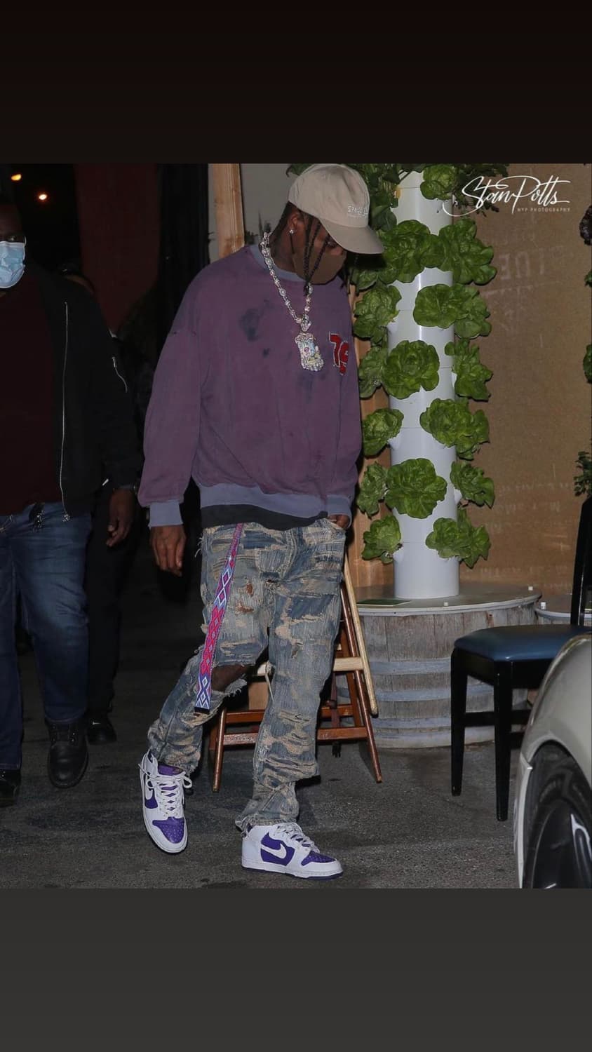 빈티지 듀오폴드 퍼플 네이비 스웻셔츠 상품이미지1