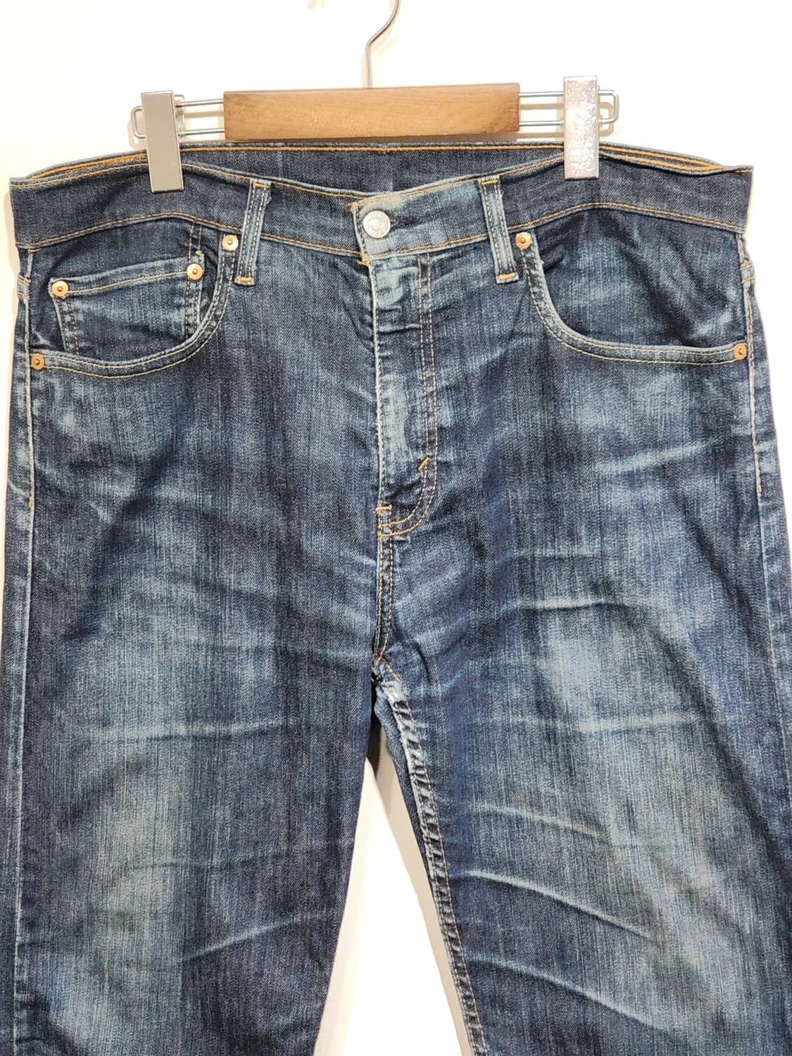 (34) 리바이스 502 청바지 중청워싱 데님팬츠 스판 150주년판  상품이미지2