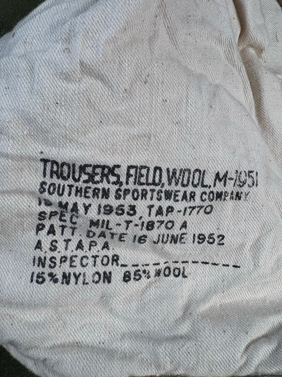 50's U.S Army M-1951 Serge Wool Pant 상품이미지6
