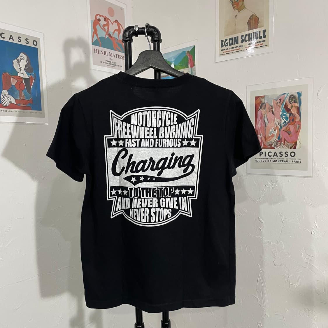 모터싸이클 빈티지 프린팅 반팔티 상품이미지3