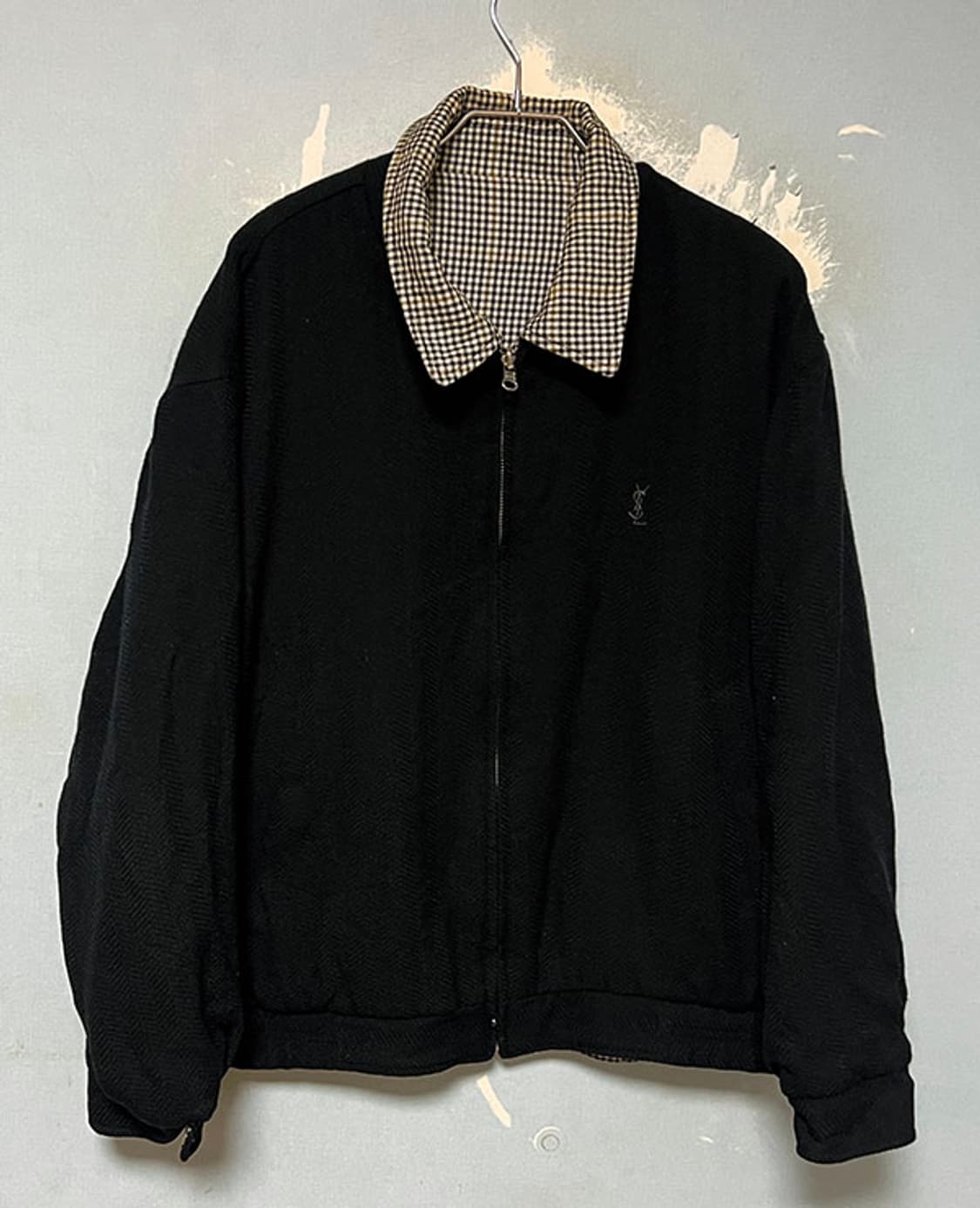 YSL 입생로랑 90's 리버시블 울 남자 블루종자켓 춘추복 L 100 상품이미지2