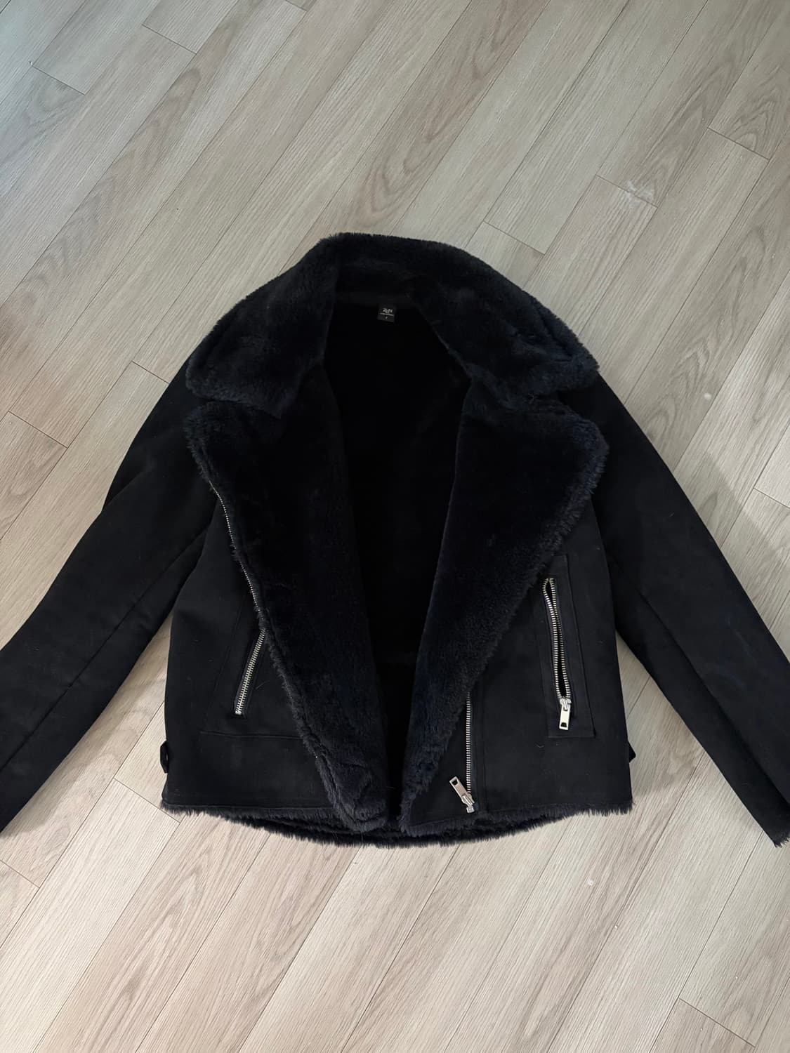 ZEN 블랙 무스탕 자켓 상품이미지2