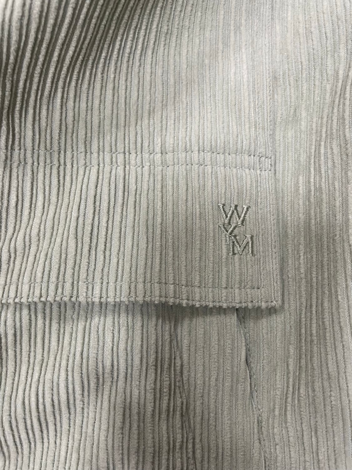 우영미 22fw 코듀로이셔켓 민트 48사이즈 판매 상품이미지8