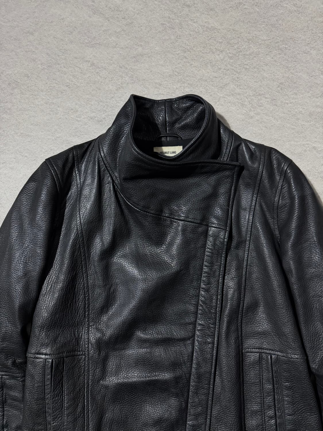 헬무트랭 비대칭 램스킨자켓 상품이미지4