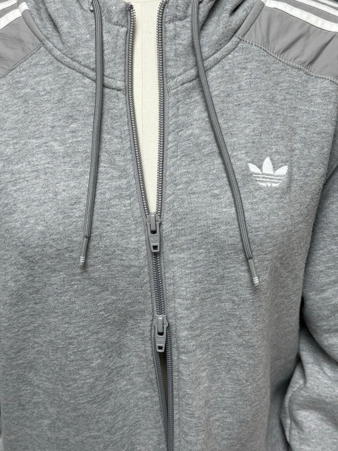 아디다스 그레이 파이어버드 투웨이 집업 져지 상품이미지3