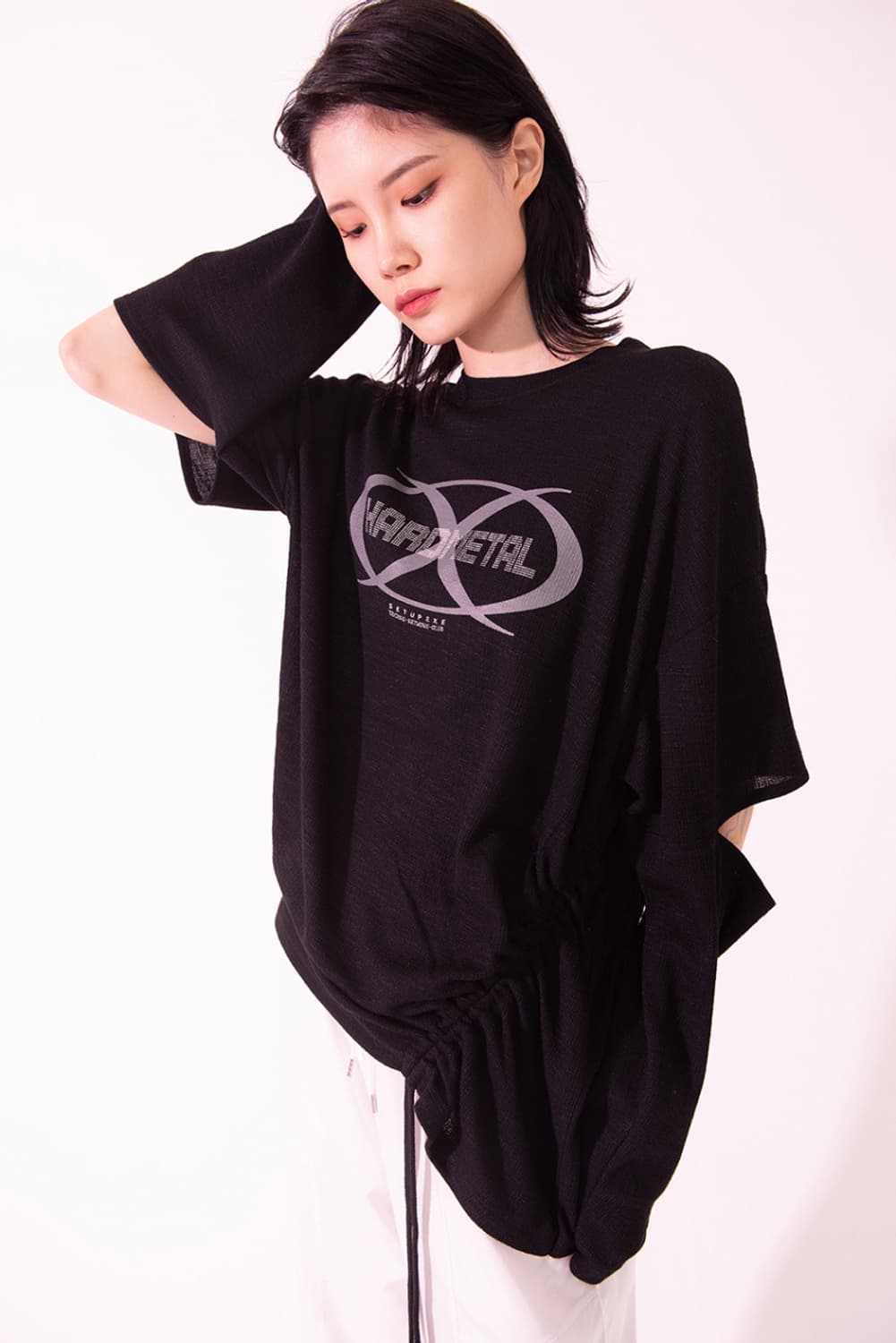 셋업이엑스이 SLEEVE SLIT T-SHIRT 상품이미지4