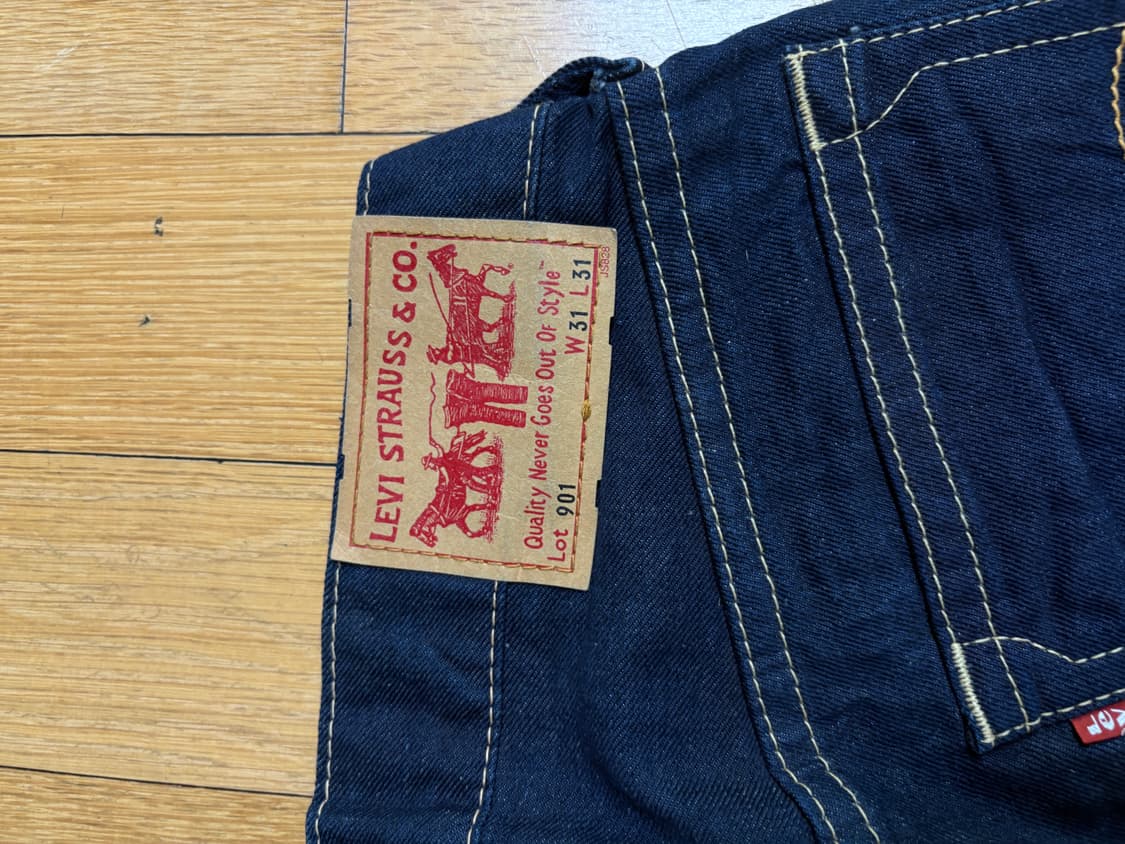 00s 빈티지 리바이스X한신타이거즈 901  32정도 상품이미지5