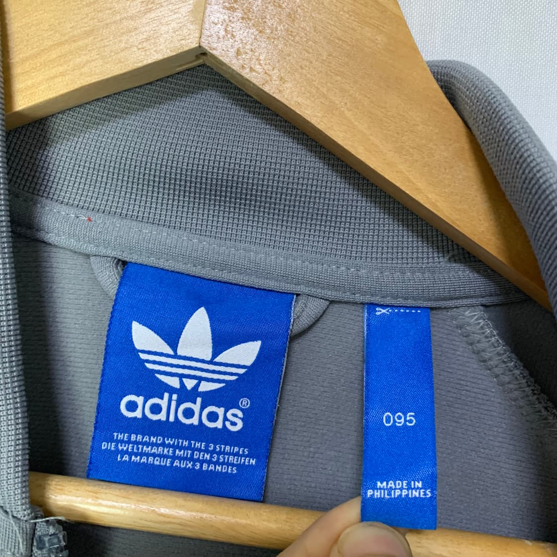 아디다스 삼선 트랙탑 그레이/라임 져지 95 빈티지 남녀공용 상품이미지7