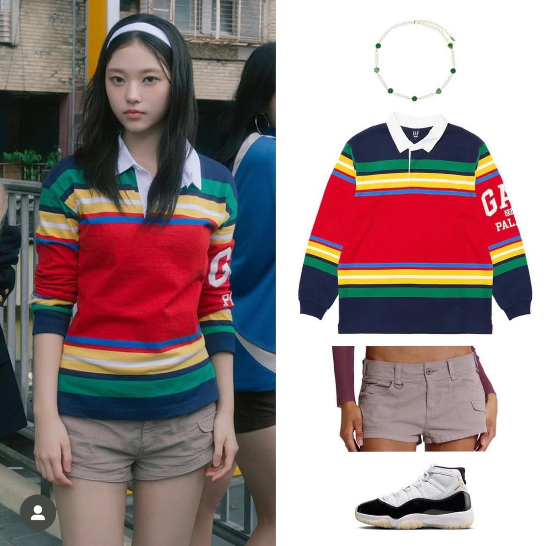 Jaded london 카고 핫 팬츠 뉴진스 해린 하우스윗 착용 상품이미지2