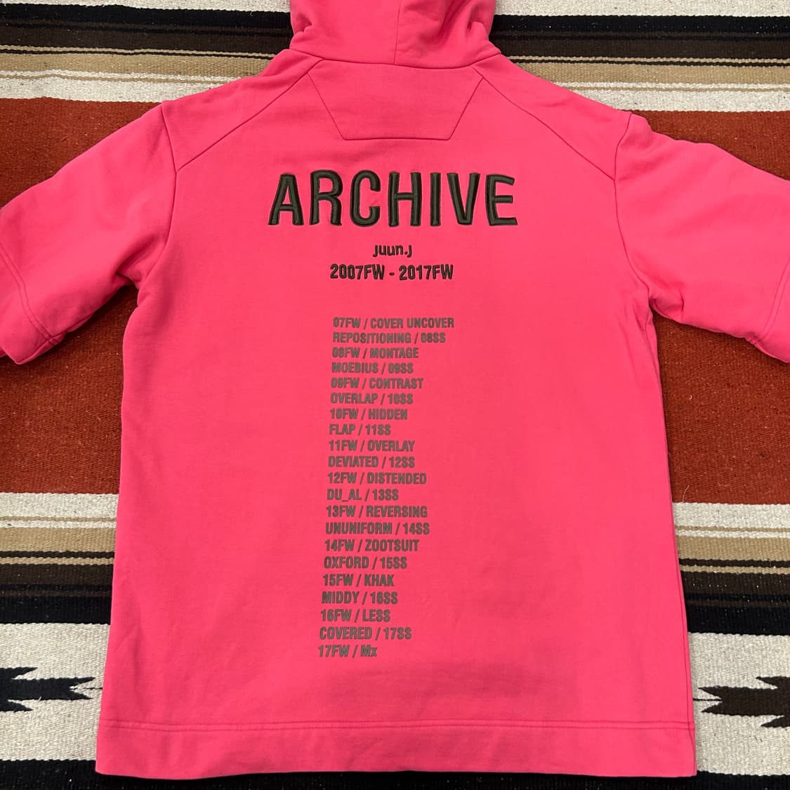 준지 아카이브 레이어드 후드티 상품이미지2