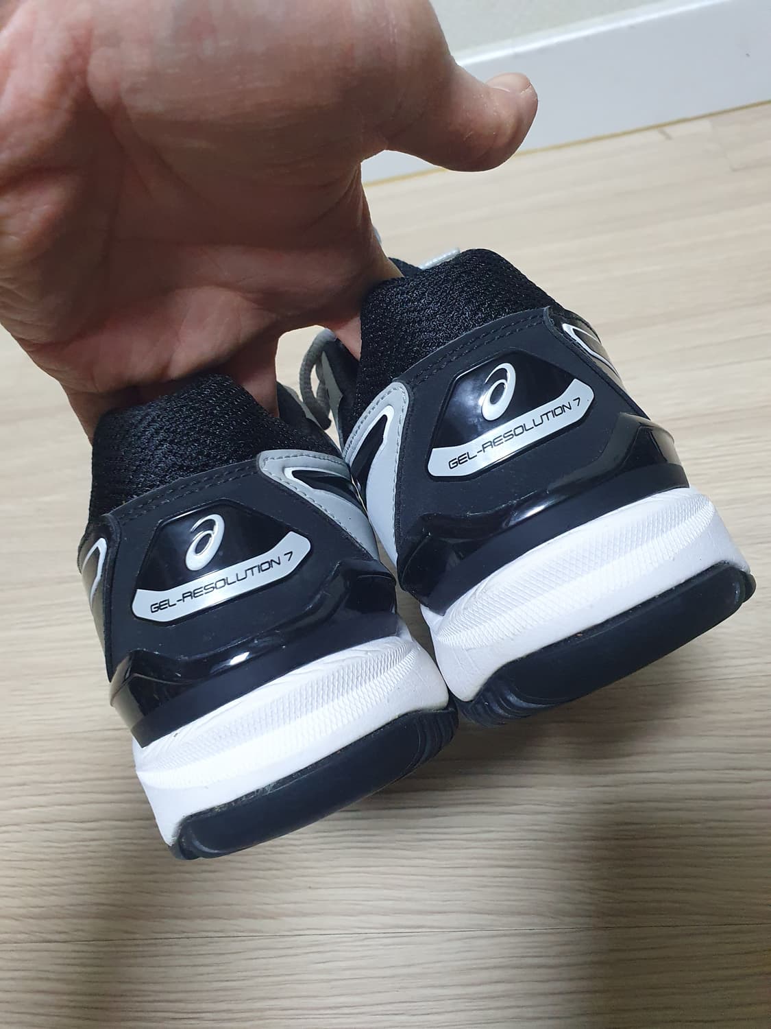 아식스 젤 레솔루션 7 테니스화 그레이 255 상품이미지6