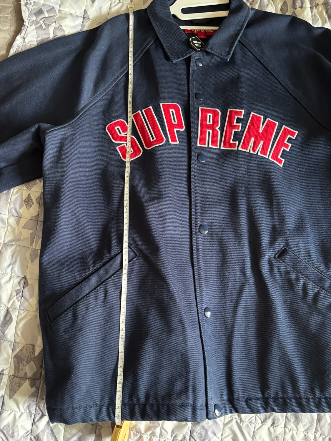 슈프림 아치 데님 코치 자켓 네이비 상품이미지7