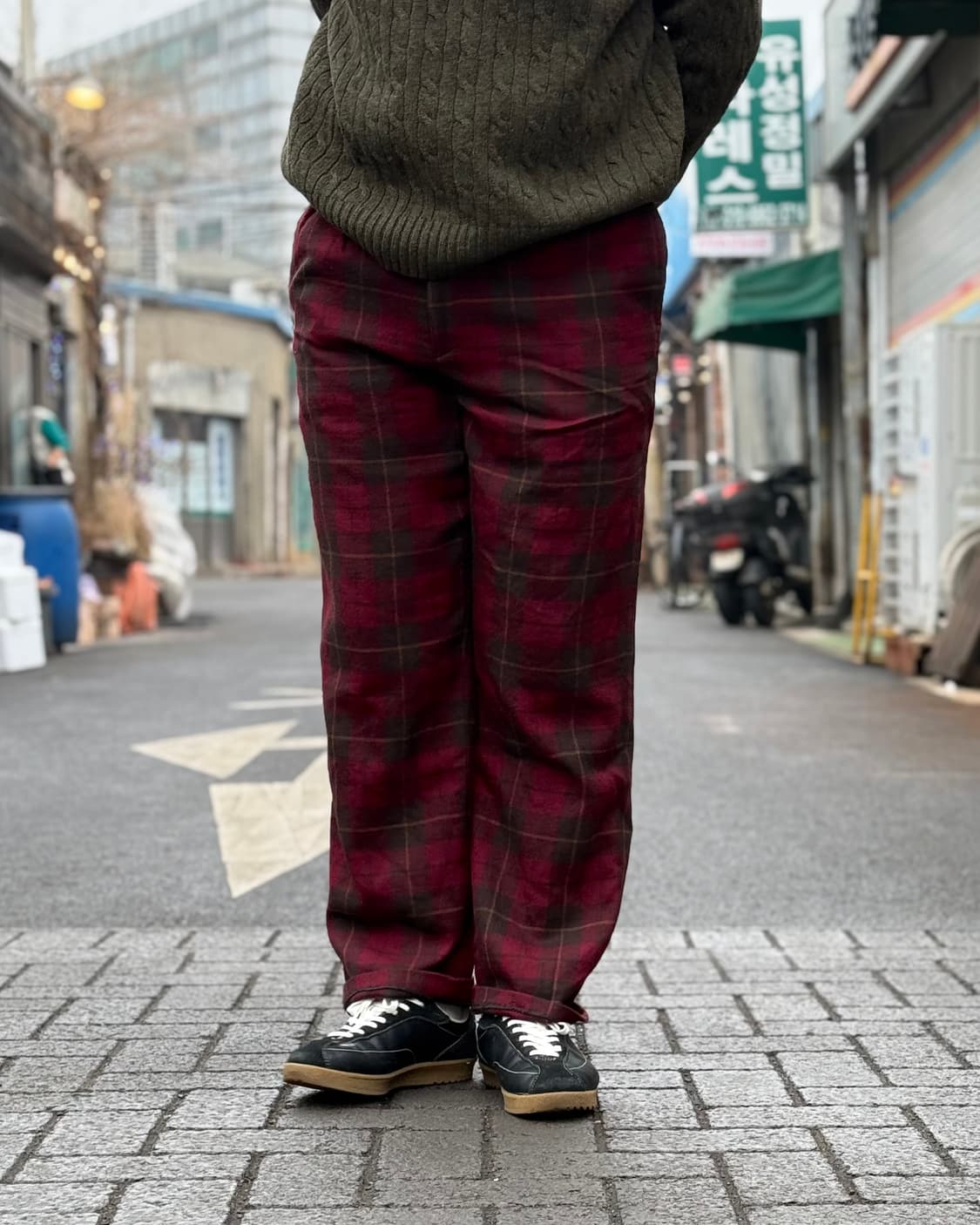 90‘s 폴로 랄프로렌 플래드 체크 울 팬츠 33 상품이미지7