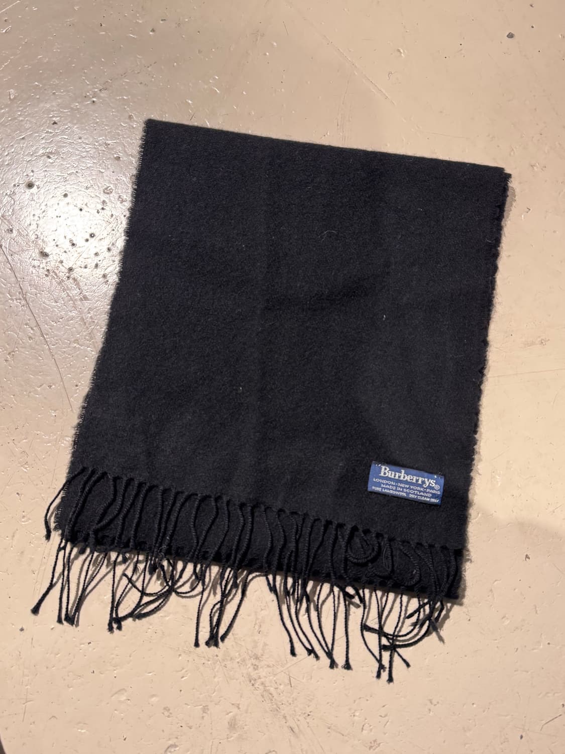 버버리 램스울 블랙 머플러 상품이미지2