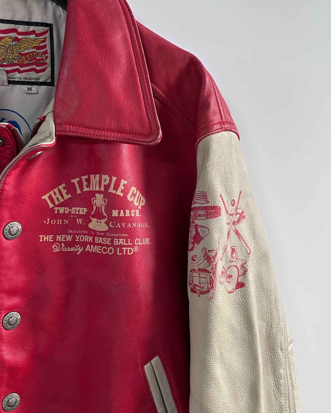 아메코 50주년 레더 바시티 자켓 (va.80) 상품이미지3