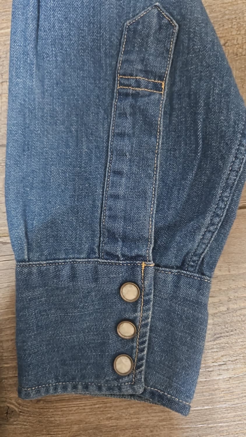 리바이스 LVC 1955 쏘우투스 데님 셔츠 버섯 자수 S 상품이미지7