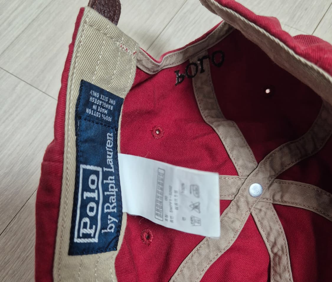 폴로 랄프로렌 가죽 스트랩 볼캡 모자 상품이미지4