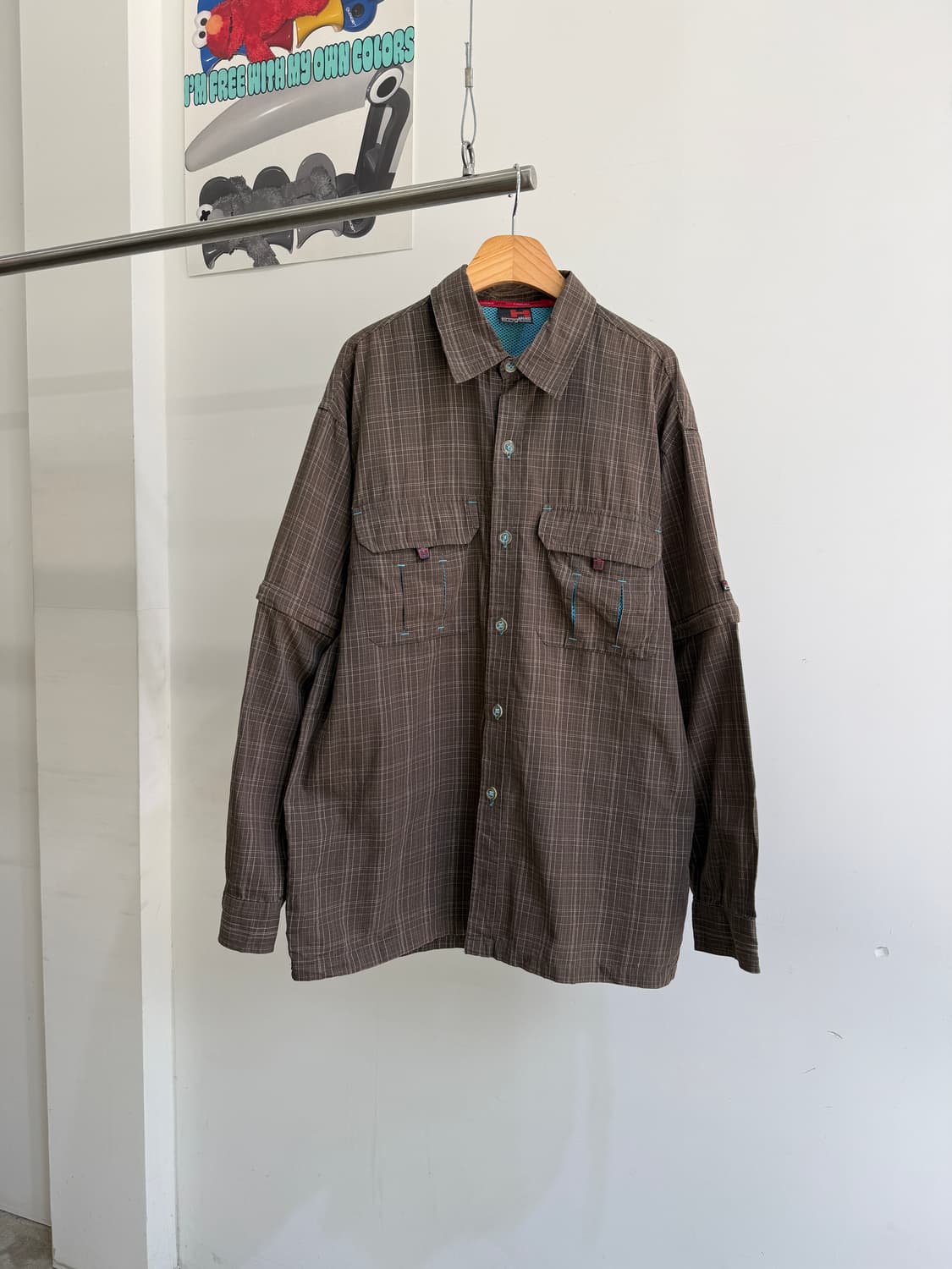 HOBO DENIM 레이어드 체크 셔츠  상품이미지1