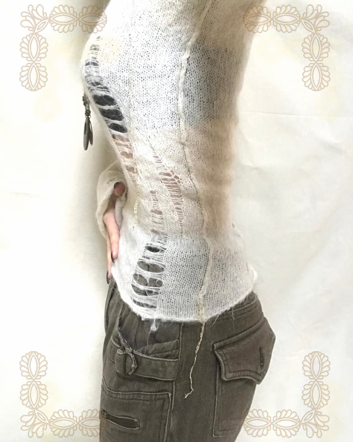 앙고라 데미지 니트 상품이미지1