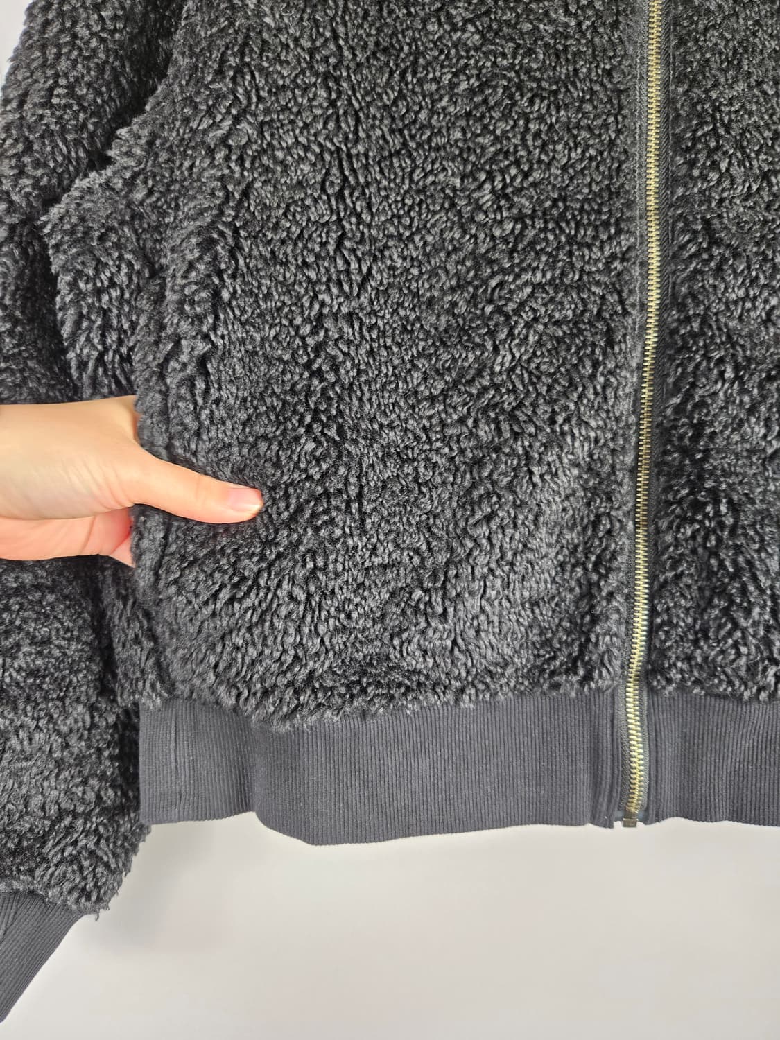 [무료배송]유니클로 XL 여성 기모 뽀글이 플리스 자켓 상품이미지5