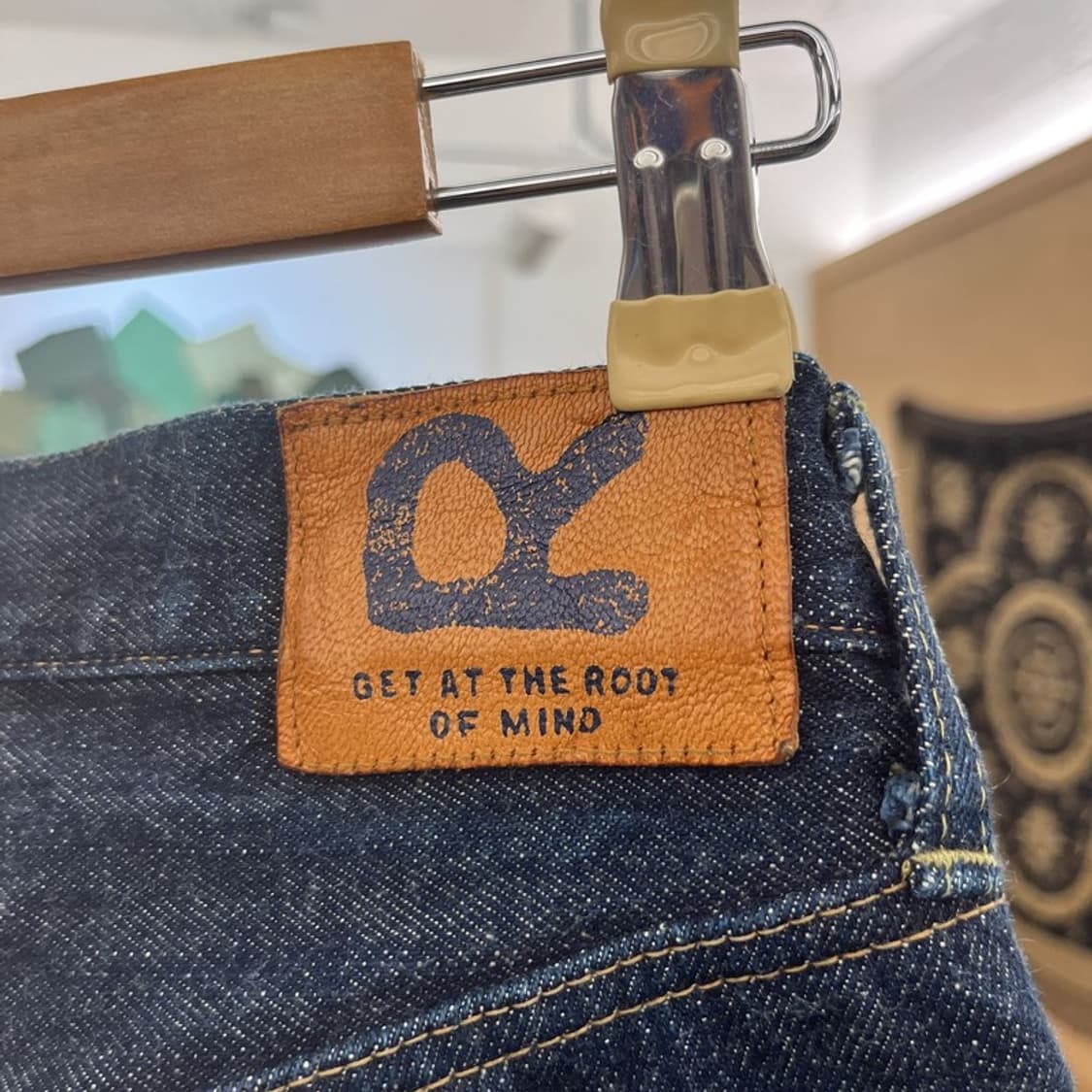 45RPM 빈티지 모던 캐주얼 진청 데님팬츠 31인치 C10805 상품이미지5