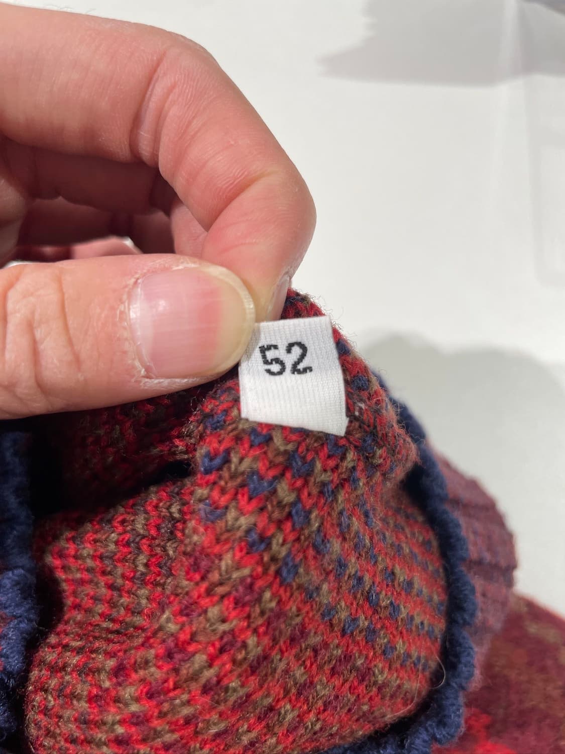 미쏘니 스포츠 레드 캐스케이드 니트 집업 자켓 상품이미지8