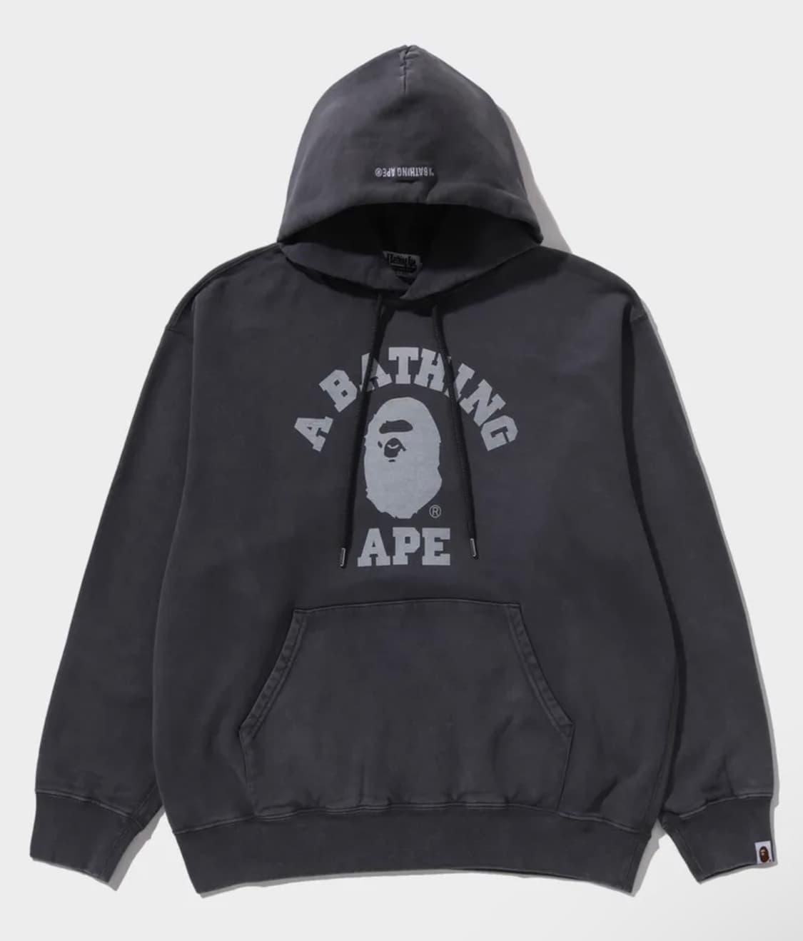 베이프 A Bathing Ape 컬리지 후드티 XL 차콜 상품이미지1