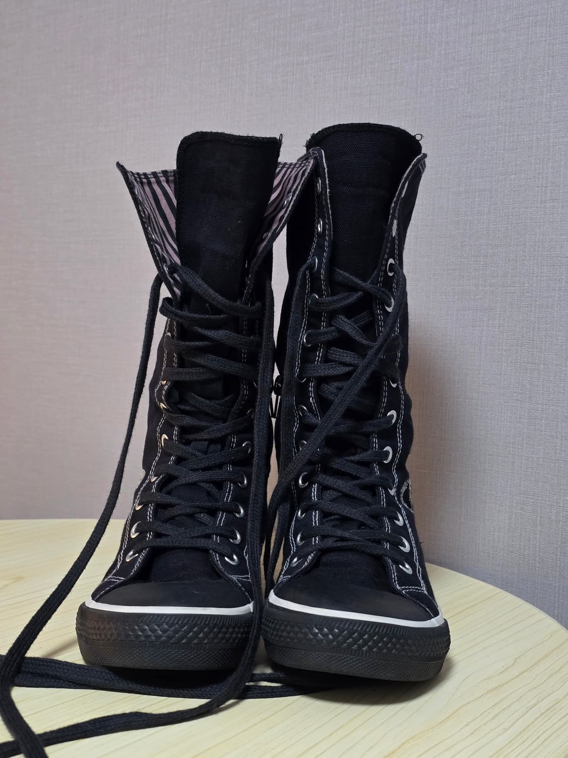 Algonquins 알곤퀸즈 하이컷 스트라이프 스니커즈 상품이미지5