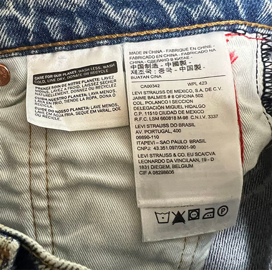 리바이스512 빅E 사이드라인 새상품 춘추 스판없음 M 30 상품이미지5