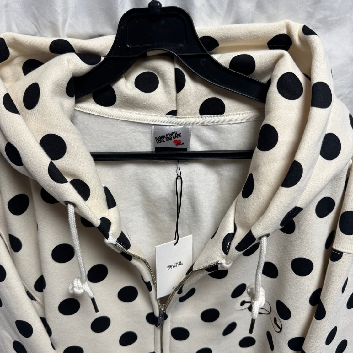 챈스챈스 도트 땡땡이 후드집업 Free 상품이미지3