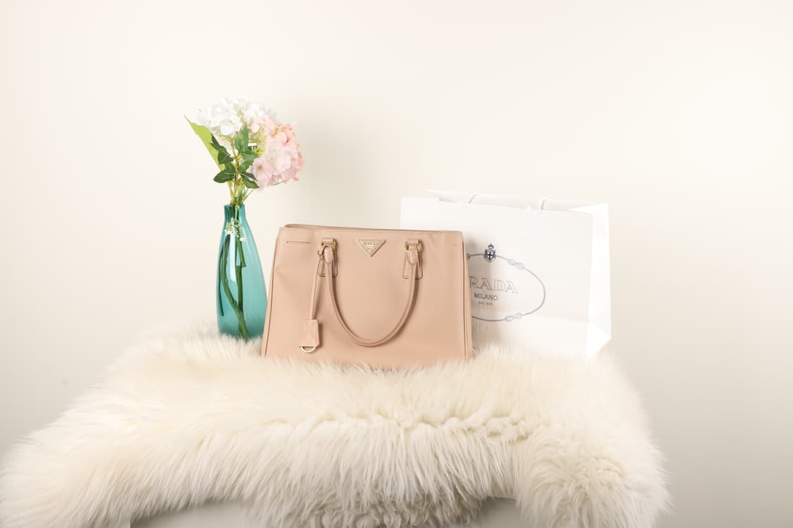 프라다 갤러리아 사피아노 미디움 토트백 핑크베이지 상품이미지2