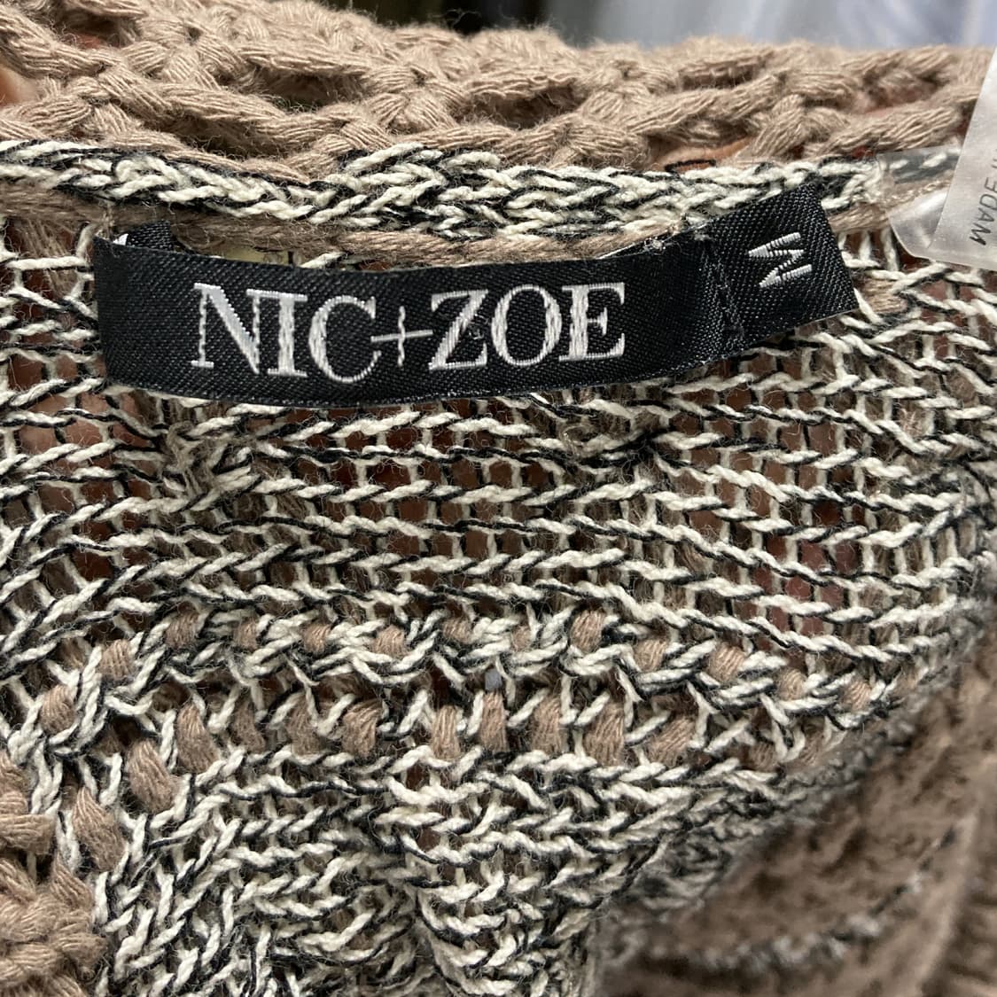 NIC+ZOE 여성 유니크 뜨개 가디건 M 상품이미지4