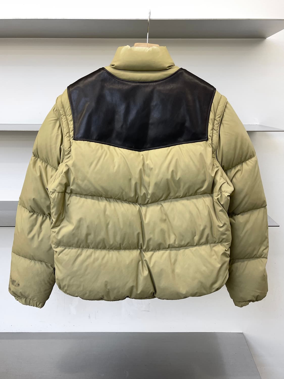 쇼트 80s 2in1 레더 다운 자켓 상품이미지3