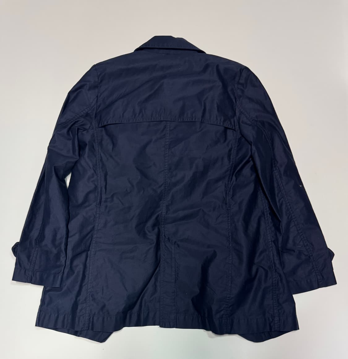 여성 유니클로 패딩 안감 트렌치코트 네이비 상품이미지2