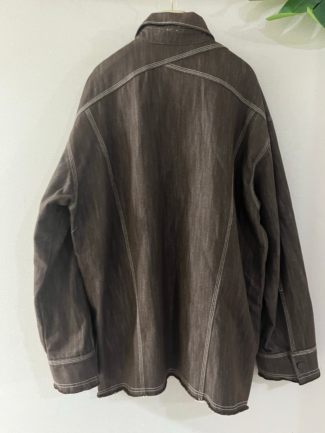 THEILMA 더일마 브라운스티치 자켓셔츠 상품이미지2