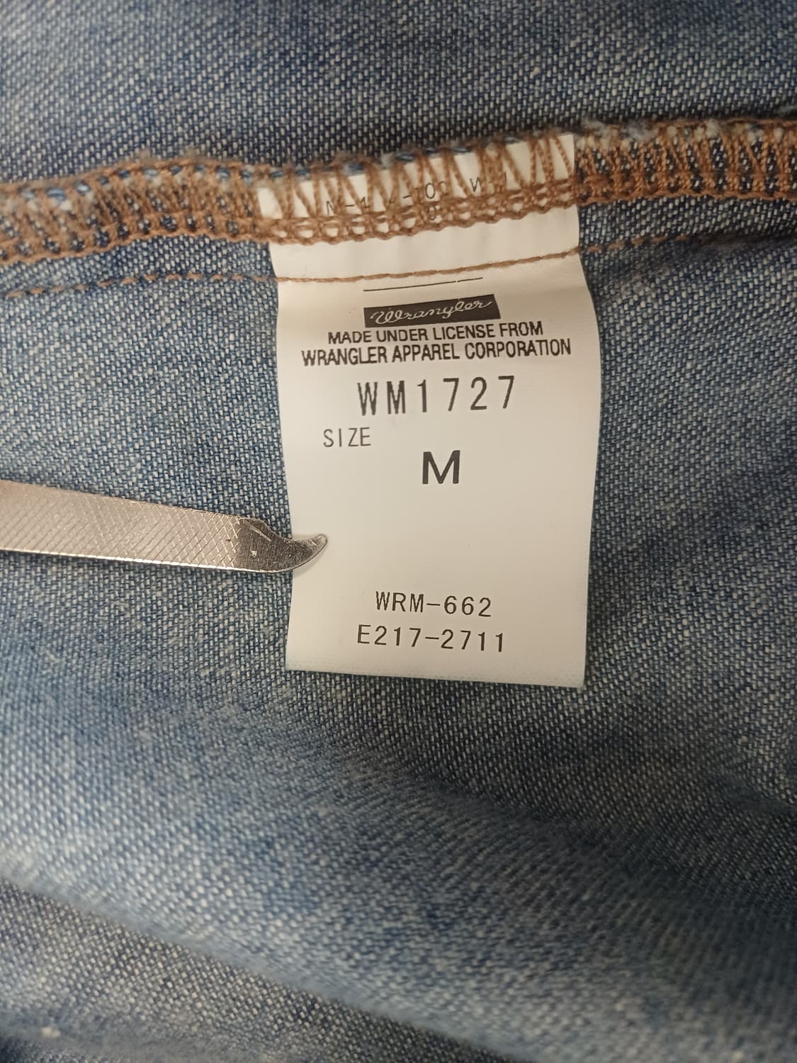 [M] 랭글러 x 에드윈 27MW 복각 웨스턴 데님 셔츠 상품이미지3