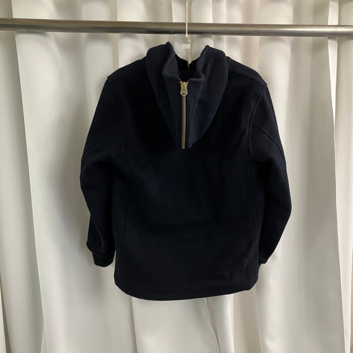 빔즈 네이비 울 후드 자켓 S 상품이미지2