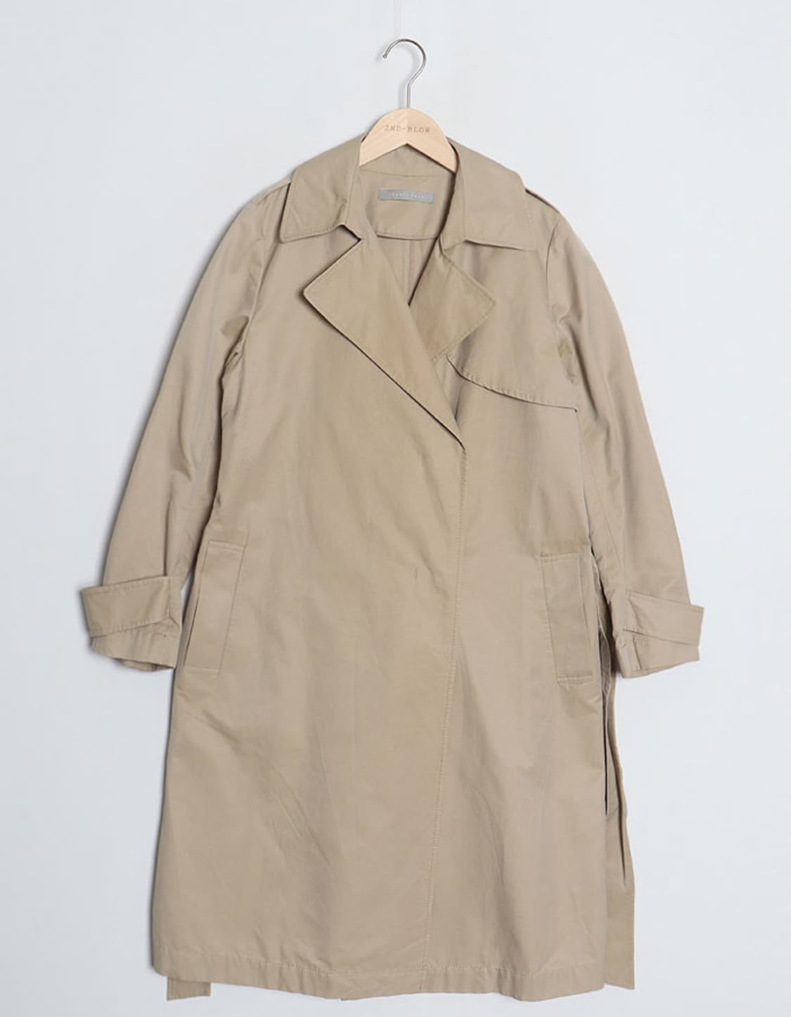 theory luxe Belted Trench Coat 상품이미지1