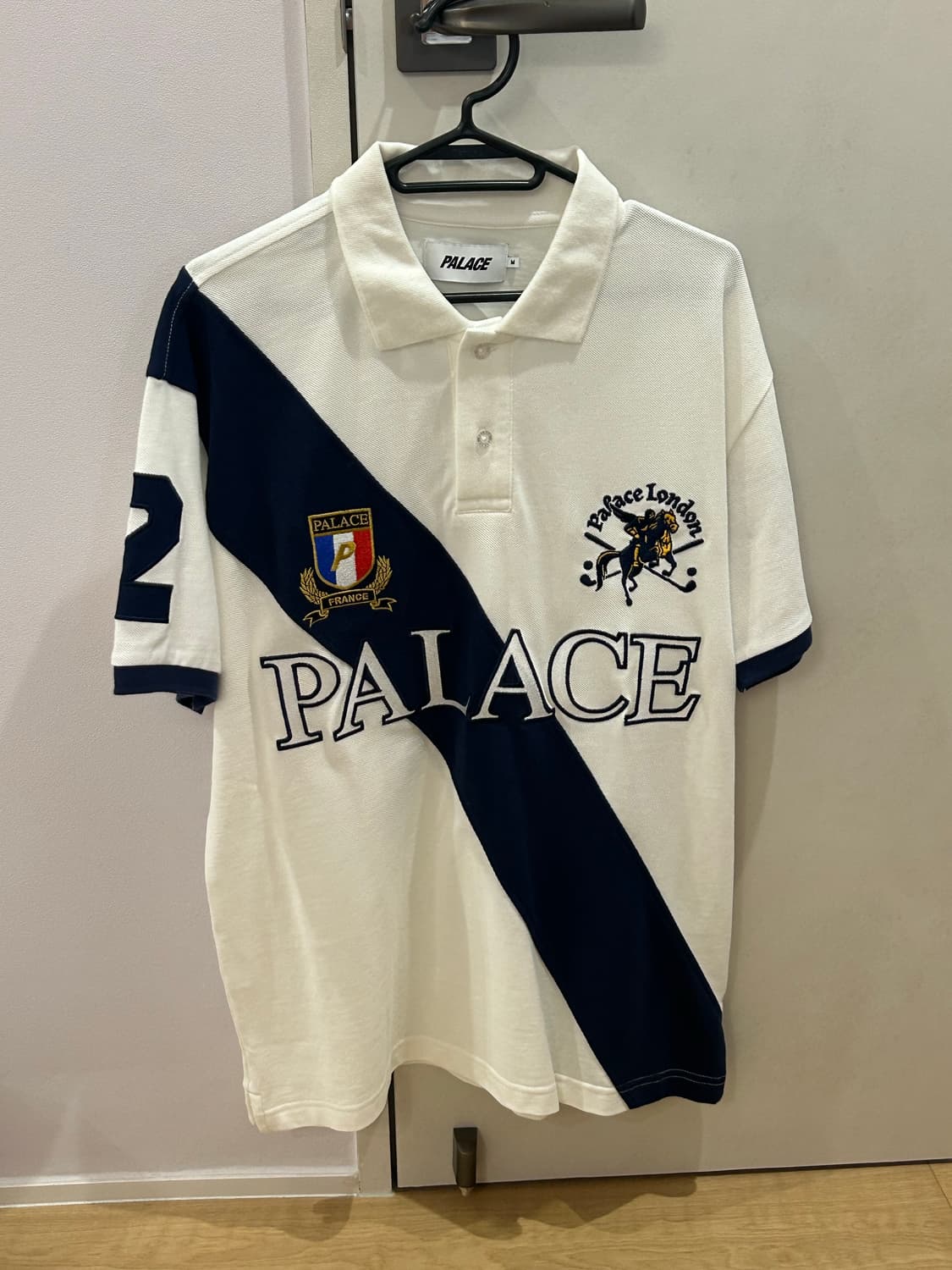 PALACE 팔라스 지저 폴로 화이트 네이비  상품이미지2